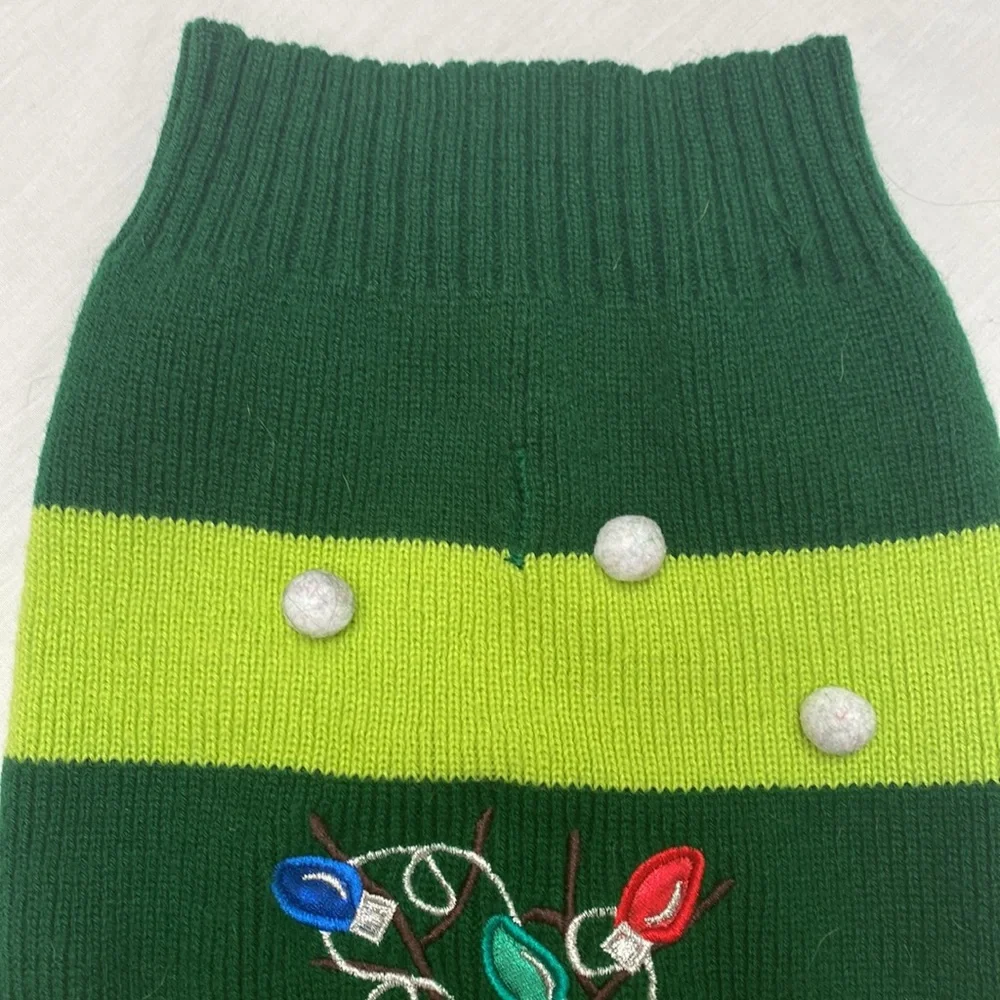 Dog Christmas sweater, and collar